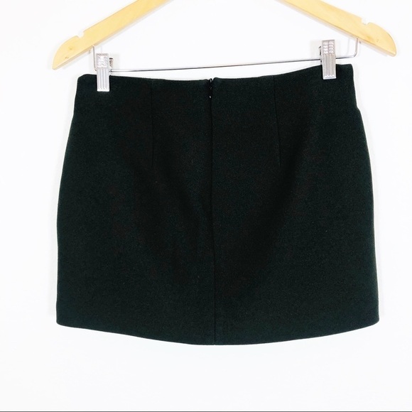 🔥SALE🔥 Zara draped mini skirt in dark green, small NWOT - Picture 7 of 7